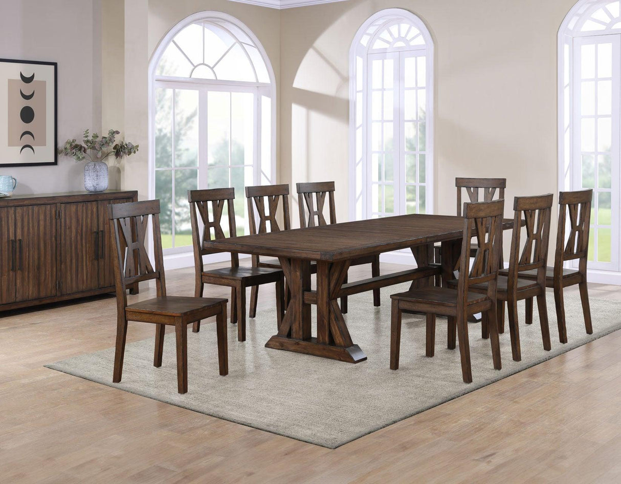 Auburn 5-Piece Dining Set (Table & 4 Side Chairs) by Steve Silver at Eve Furniture