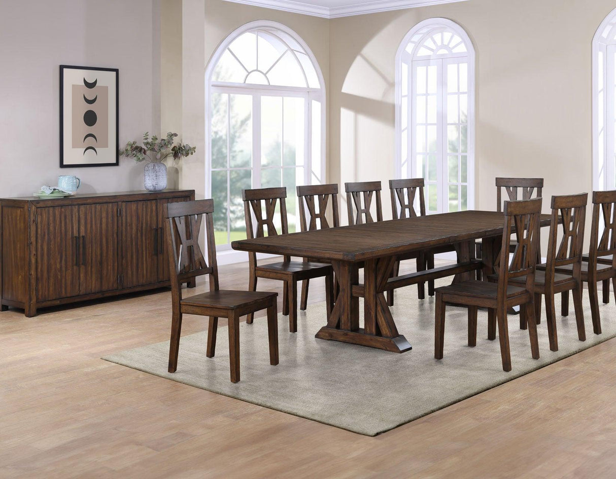 Auburn 5-Piece Dining Set (Table & 4 Side Chairs) by Steve Silver at Eve Furniture