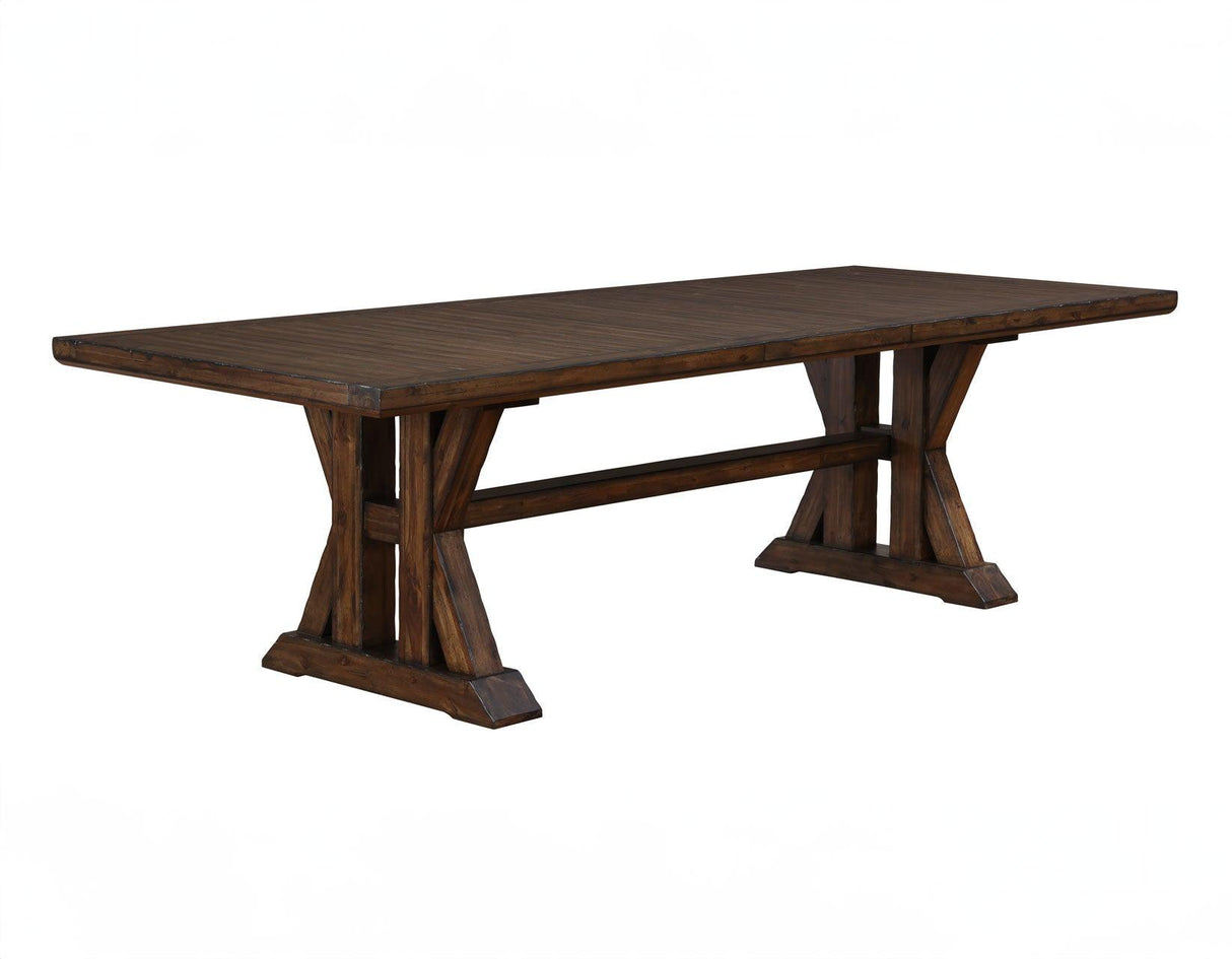 Auburn 86-106-inch Dining Table with 2-20 inch Leaves by Steve Silver at Eve Furniture