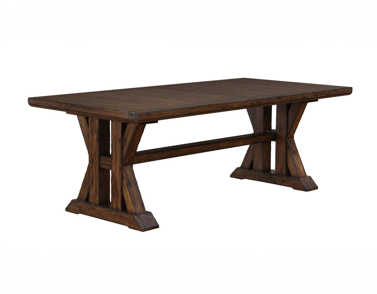 Auburn 86-106-inch Dining Table with 2-20 inch Leaves by Steve Silver at Eve Furniture