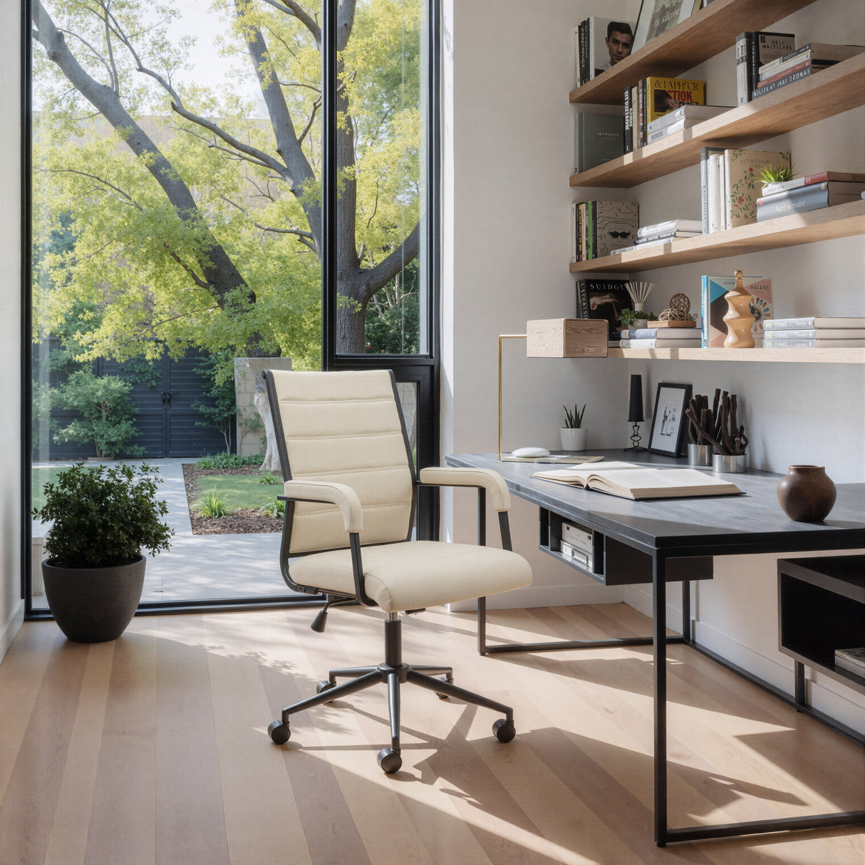 Auction Beige Office Chair by Zuomod at Eve Furniture