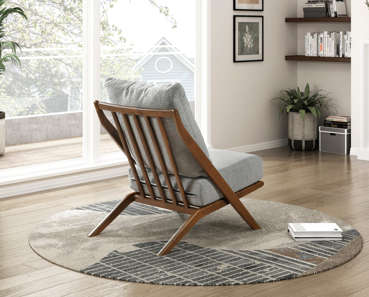 Audrey Gray Accent Chair by Homelegance at Eve Furniture