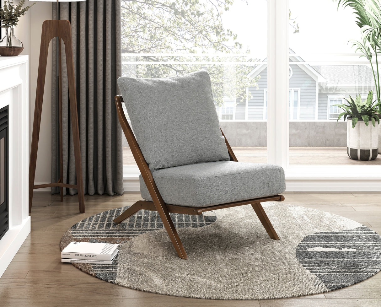 Audrey Gray Accent Chair by Homelegance at Eve Furniture