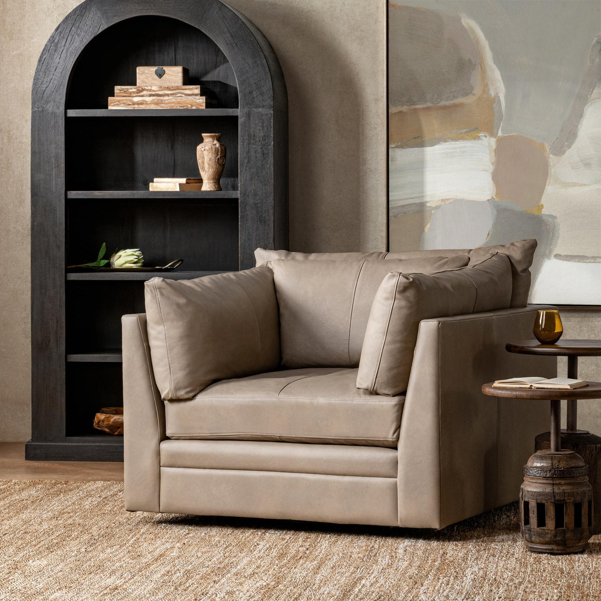 Audrey Swivel Chair by Classic Home at Eve Furniture