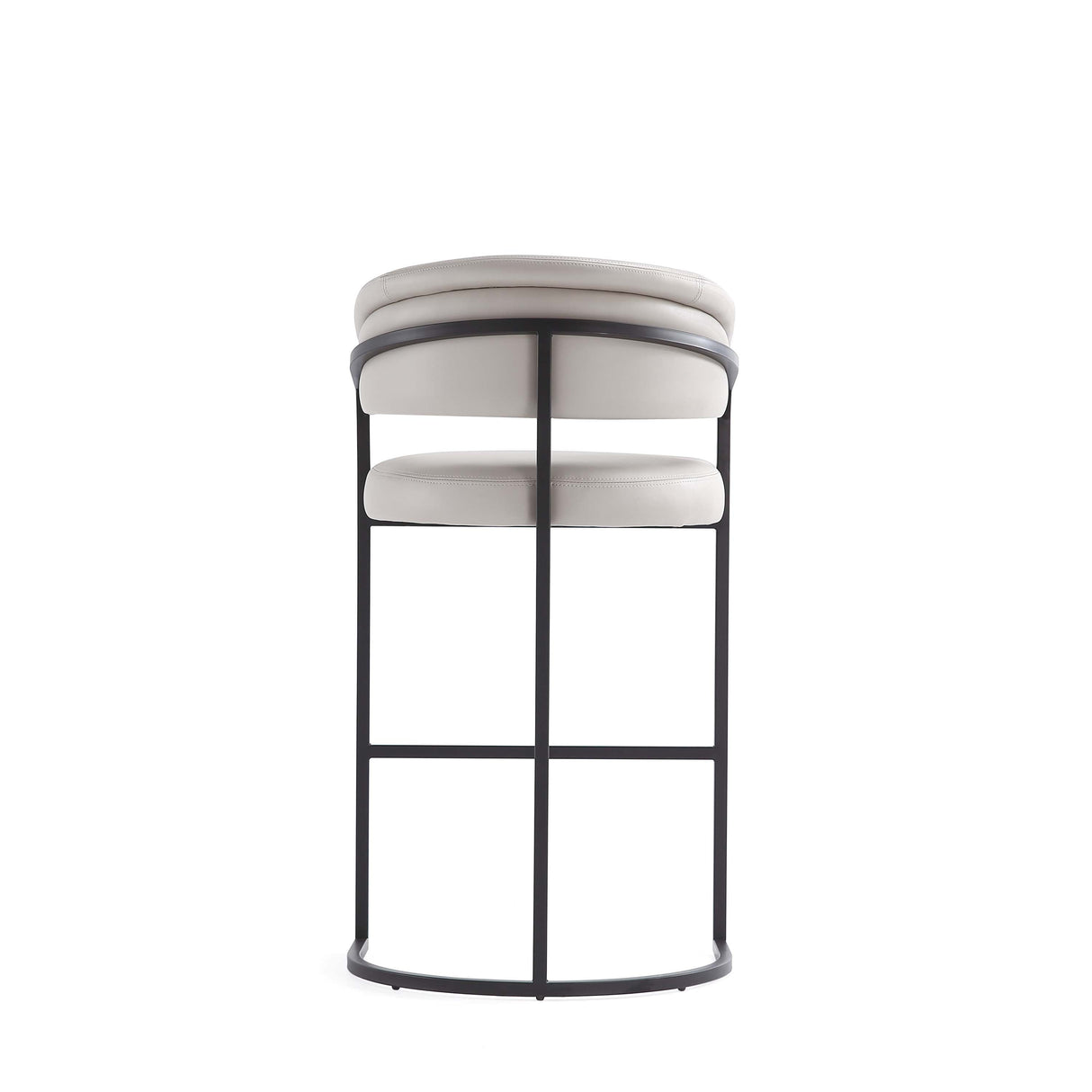 Augusta Barstool in Light Grey (set of 3) by Manhattan Comfort at Eve Furniture