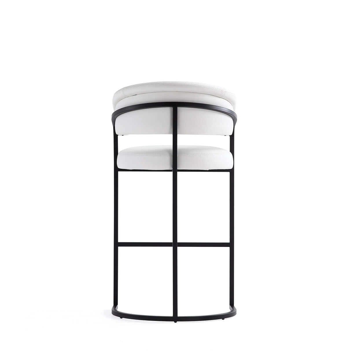 Augusta Barstool in White by Manhattan Comfort at Eve Furniture