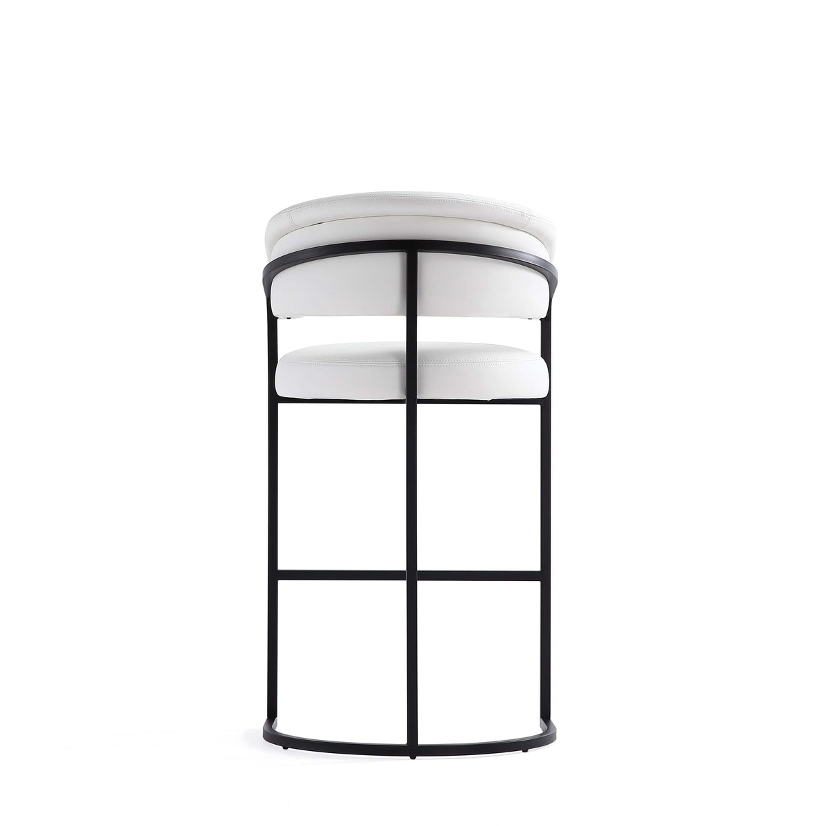 Augusta Barstool in White (set of 2) by Manhattan Comfort at Eve Furniture