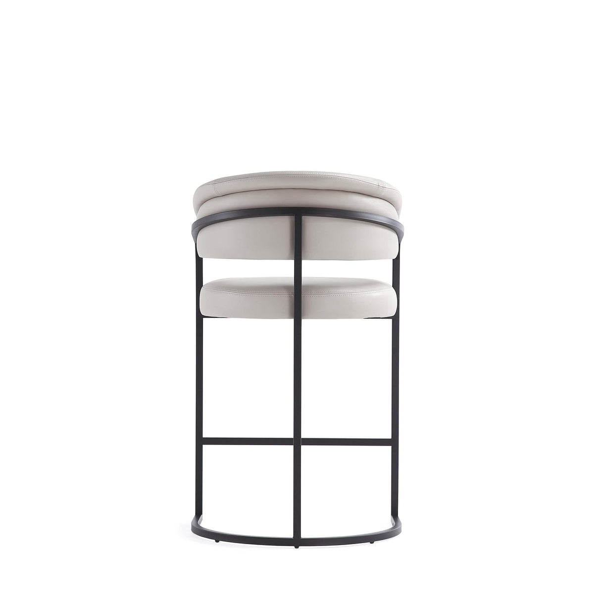 Augusta Counter Stool in Light Grey by Manhattan Comfort at Eve Furniture