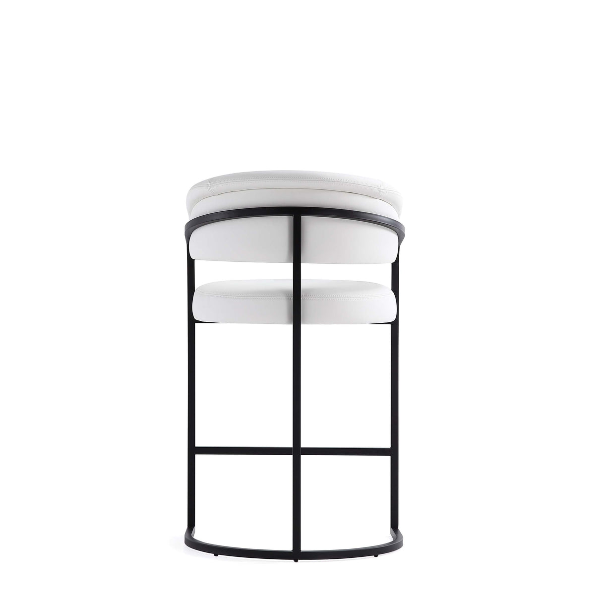 Augusta Counter Stool in White (set of 3) by Manhattan Comfort at Eve Furniture