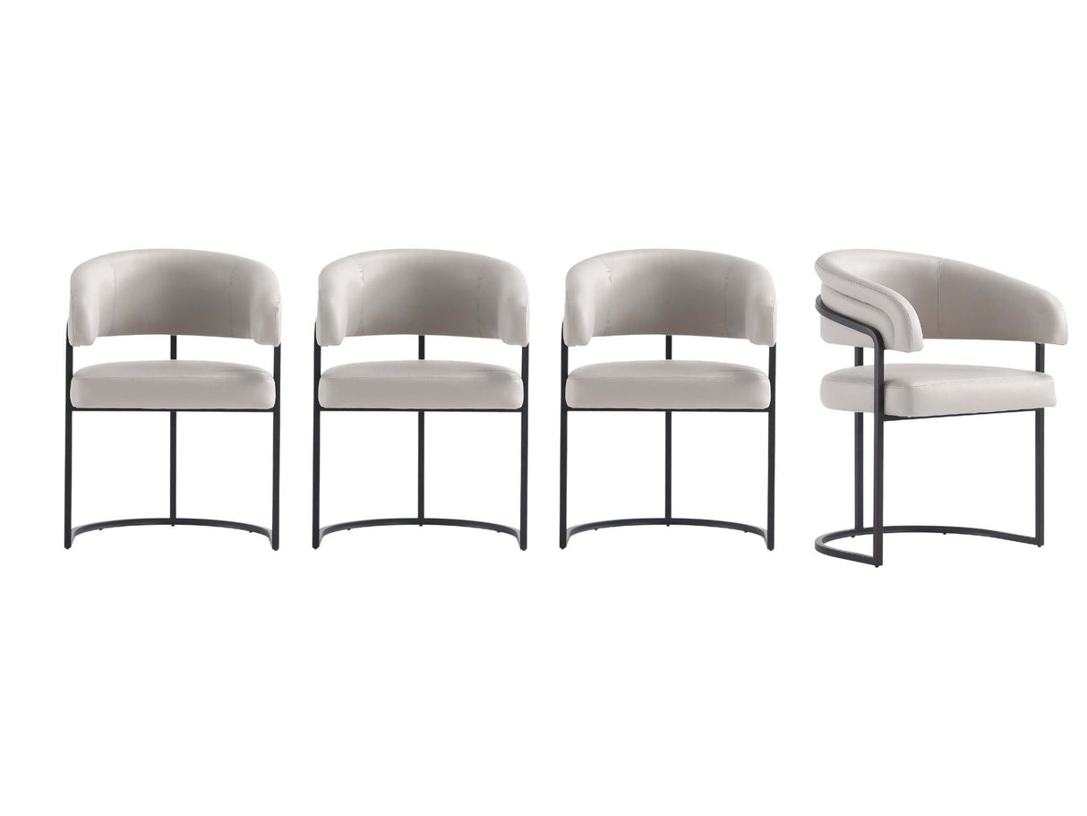 Augusta Dining Chair in Light Grey (set of 4) by Manhattan Comfort at Eve Furniture