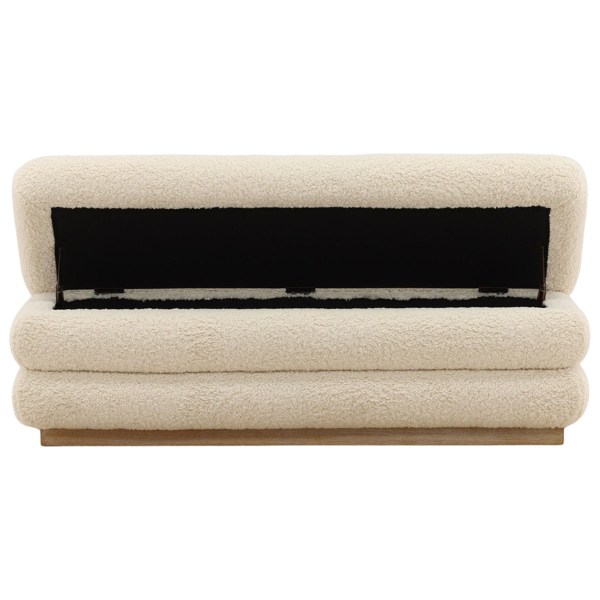 Aura Storage Bench, Cream by Dovetail at Eve Furniture