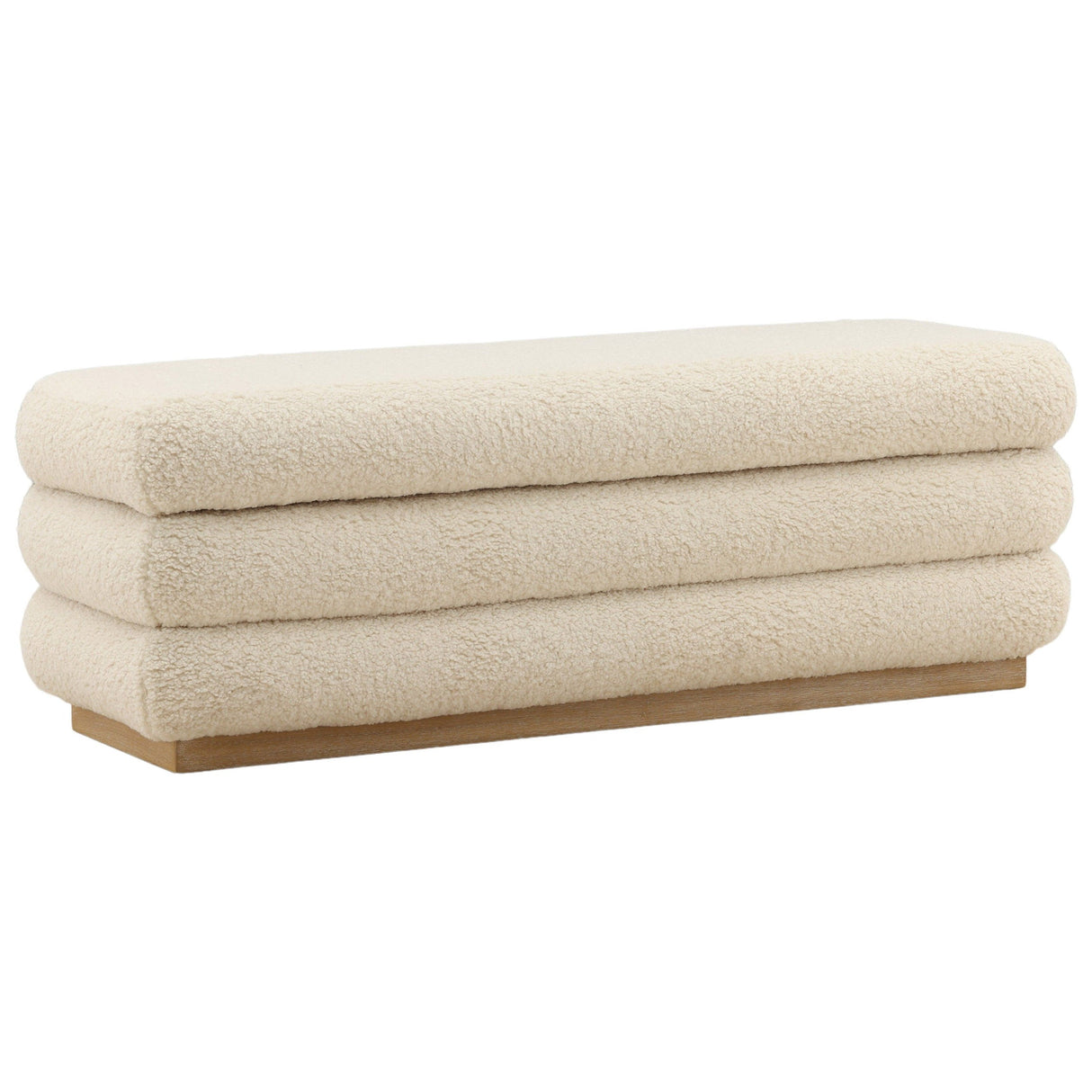 Aura Storage Bench, Cream by Dovetail at Eve Furniture