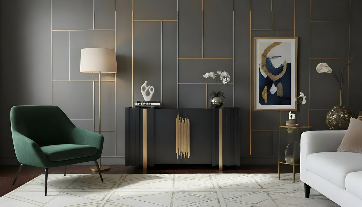 Aurea Black Sideboard by New Era Innovations at Eve Furniture