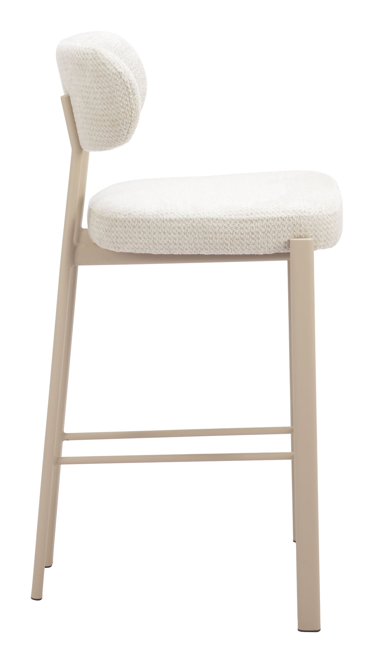 Aurea Light Gray Barstool (Set of 2) by Zuomod at Eve Furniture