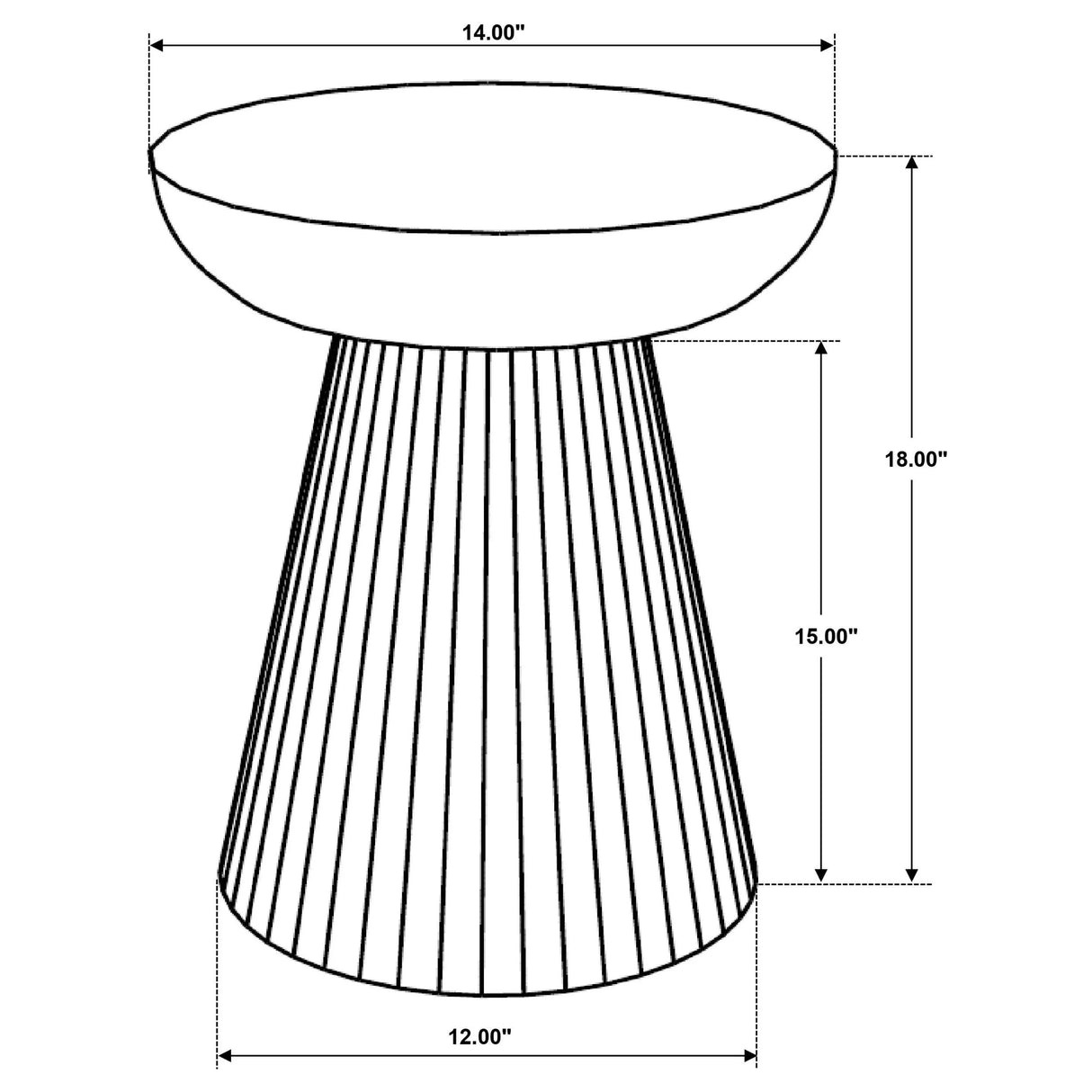 Aureo Wild Honey Round Solid Wood Accent Side Table by Coaster at Eve Furniture