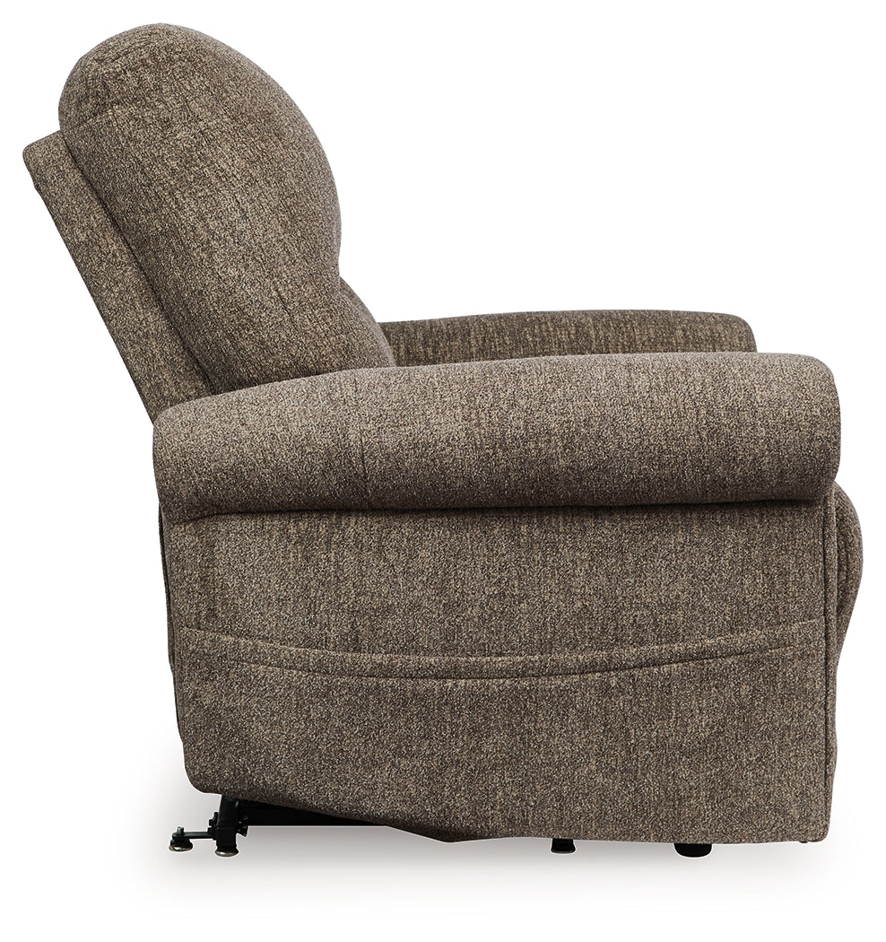 Aureta Earth Power Lift Recliner by ASHLEY FURNITURE at Eve Furniture