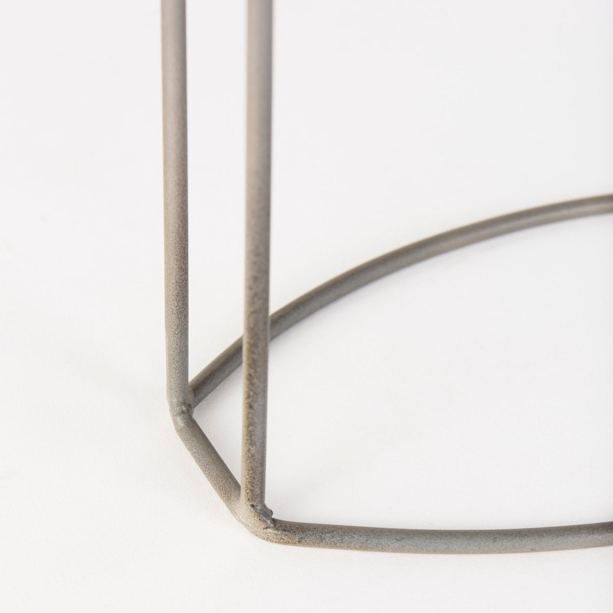 Aurus Matte Gray Metal Table Clock by Mercana at Eve Furniture