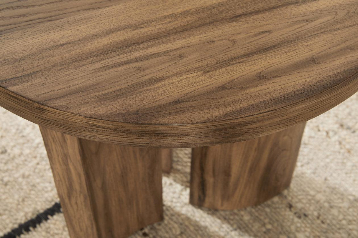 Austanny Warm Brown Coffee Table and 2 End Tables by Ashley at Eve Furniture