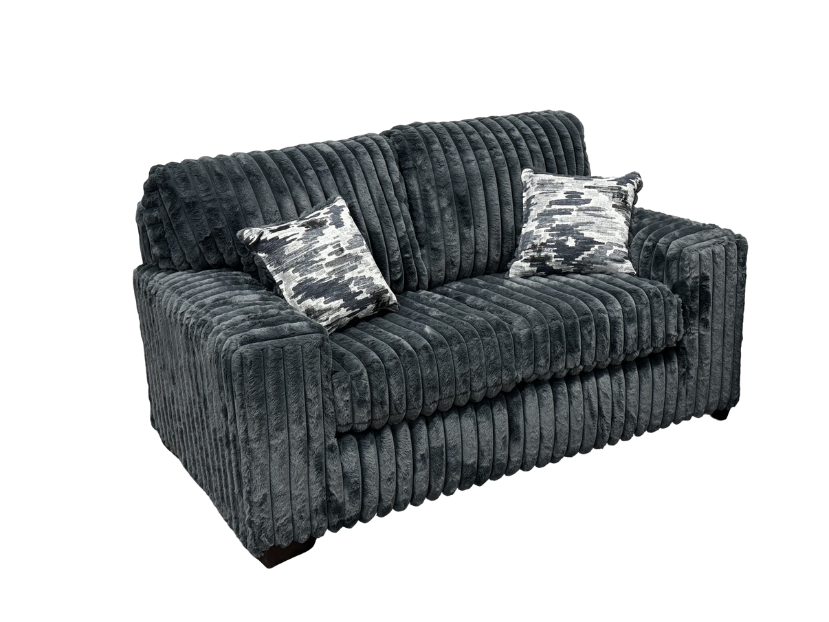 Austin Charcoal Sofa and Loveseat by New Era Innovations at Eve Furniture