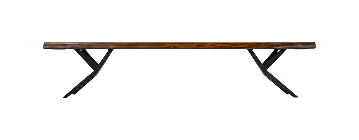 Austin Loft 90" Bench in Natural Sheesham by Home Trends & Design at Eve Furniture