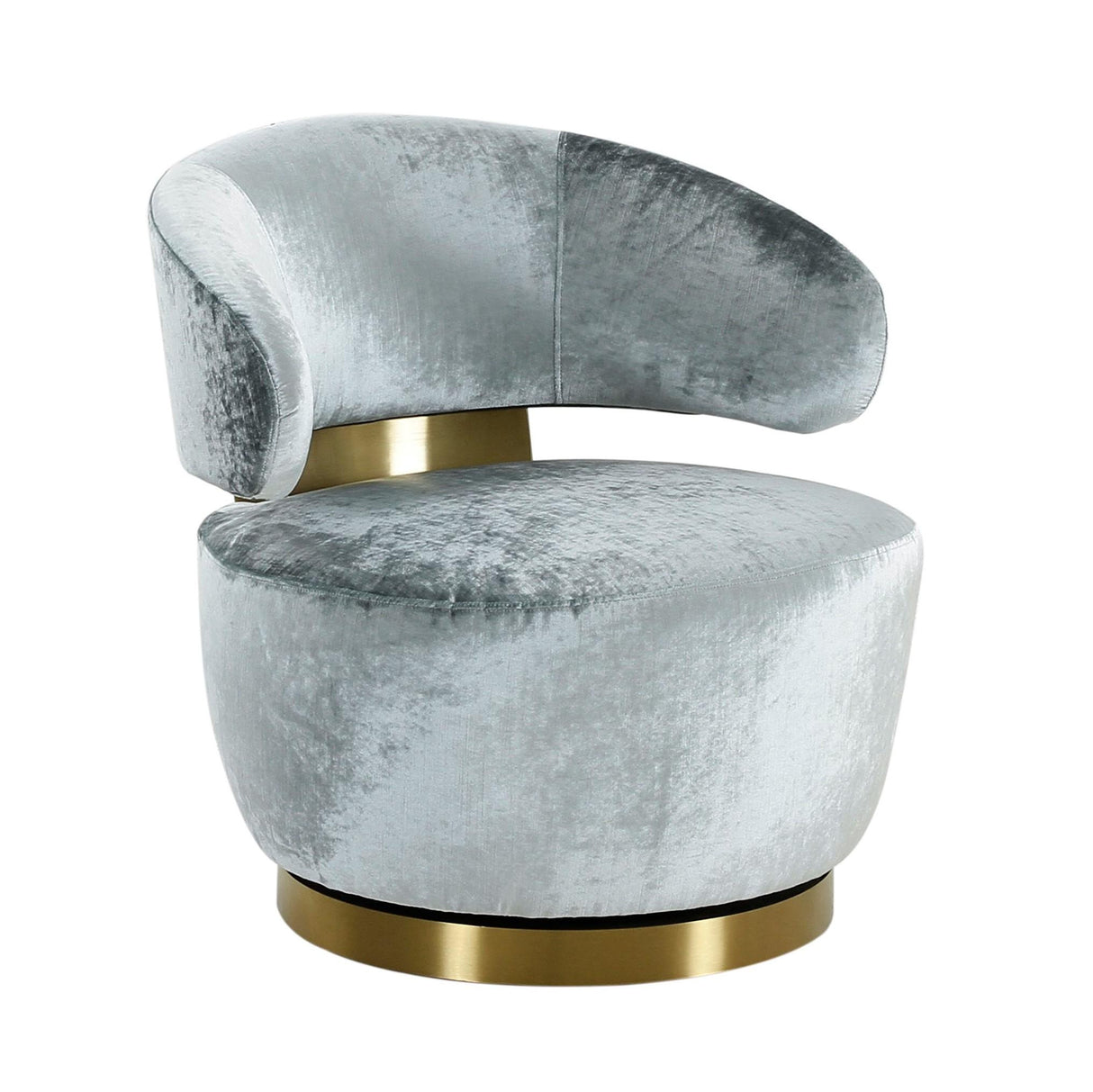Austin Upholstered Swivel Chair by TOV Furniture at Eve Furniture