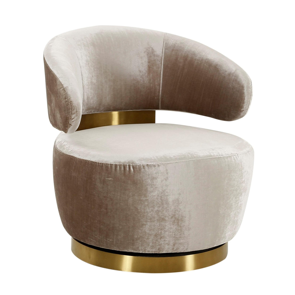Austin Upholstered Swivel Chair by TOV Furniture at Eve Furniture