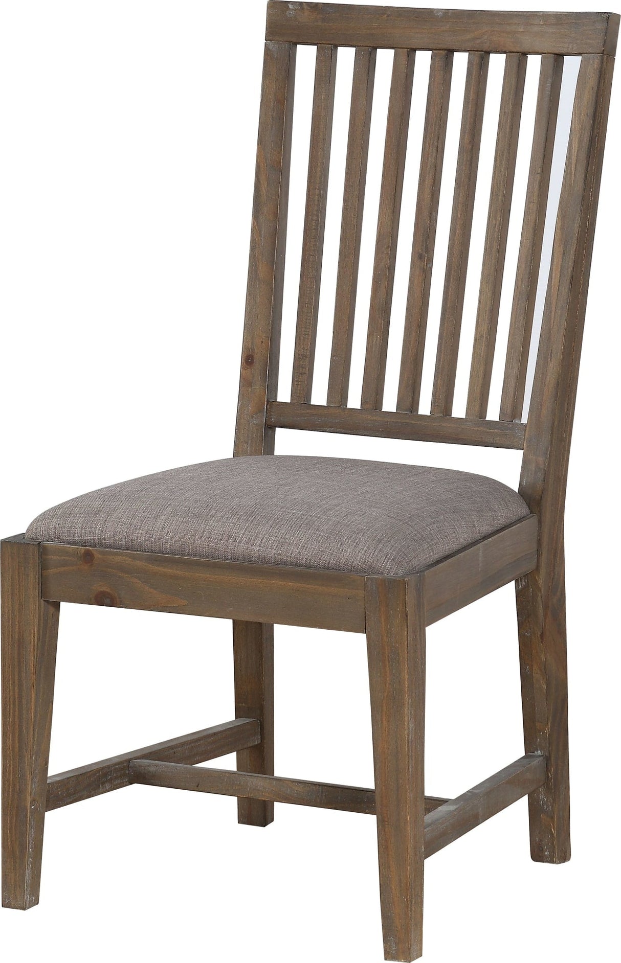Autumn Flint Oak Solid Wood Upholstered Dining Chair (Set of 2)
