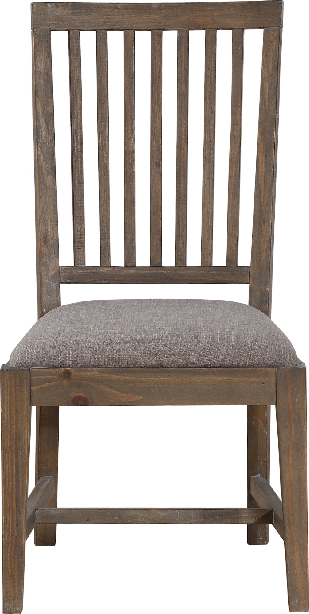 Autumn Flint Oak Solid Wood Upholstered Dining Chair (Set of 2)