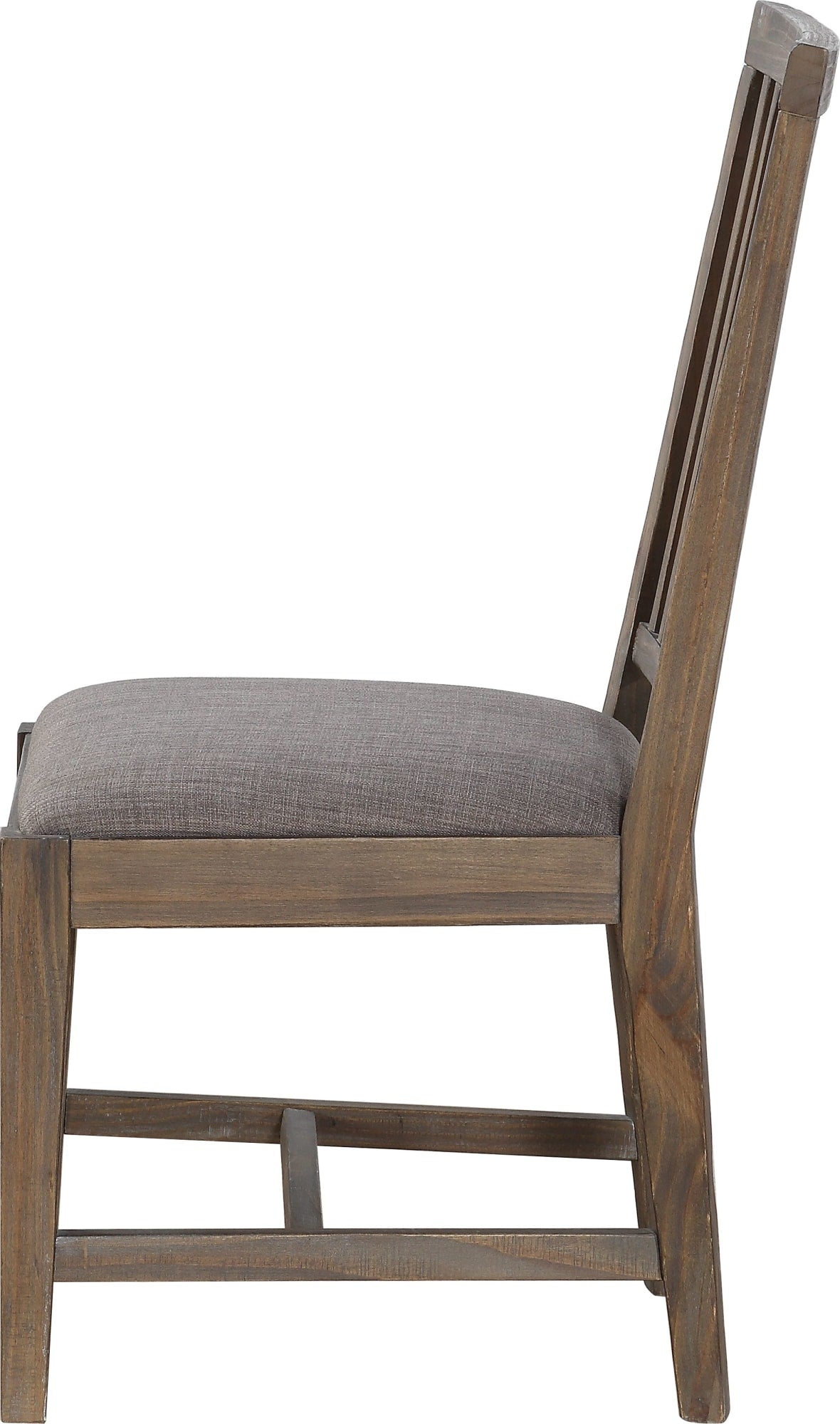 Autumn Flint Oak Solid Wood Upholstered Dining Chair (Set of 2)