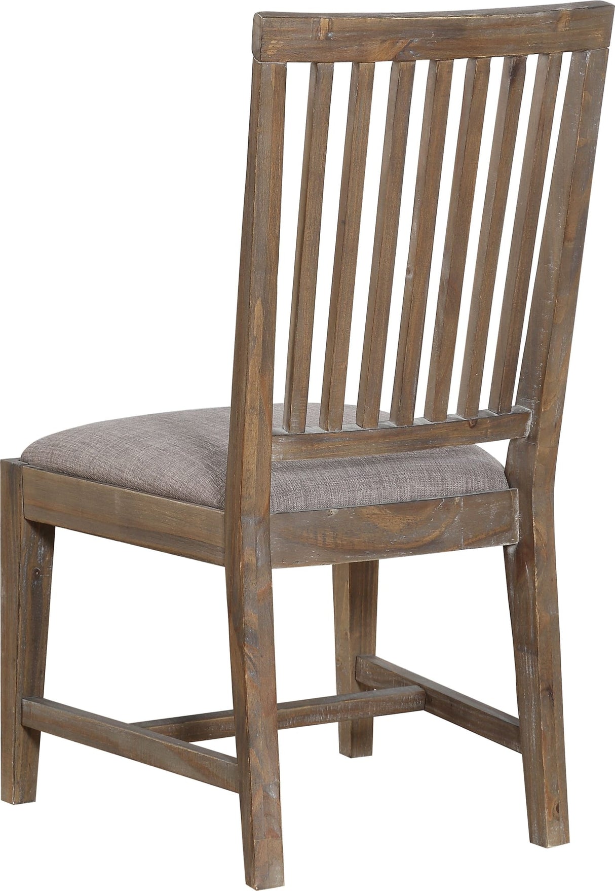 Autumn Flint Oak Solid Wood Upholstered Dining Chair (Set of 2)