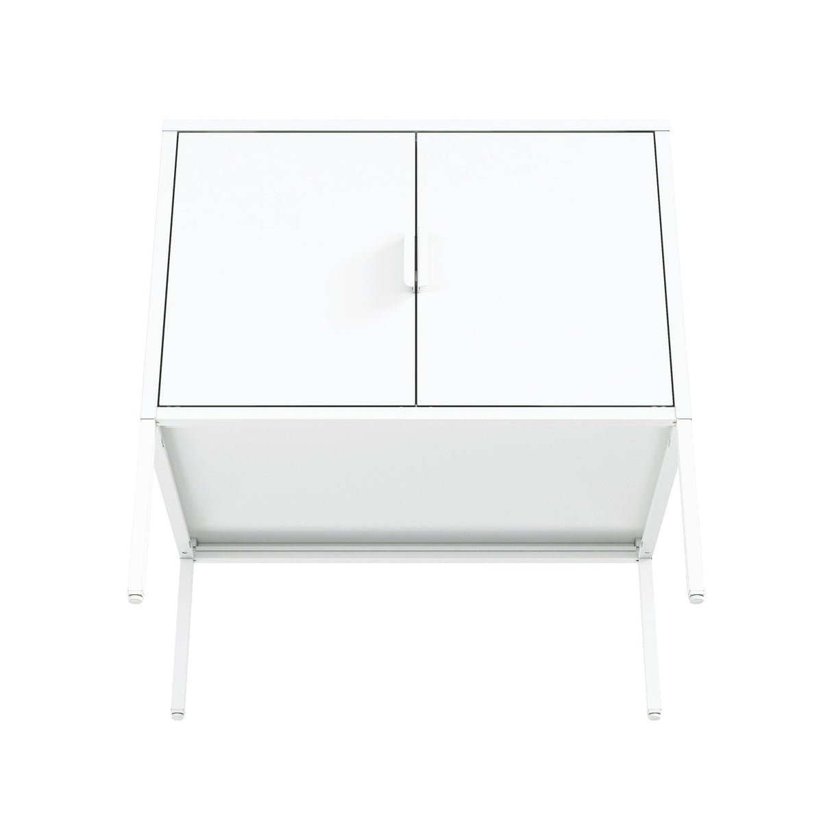 Ava 23.6" Accent Cabinet in White by Manhattan Comfort at Eve Furniture