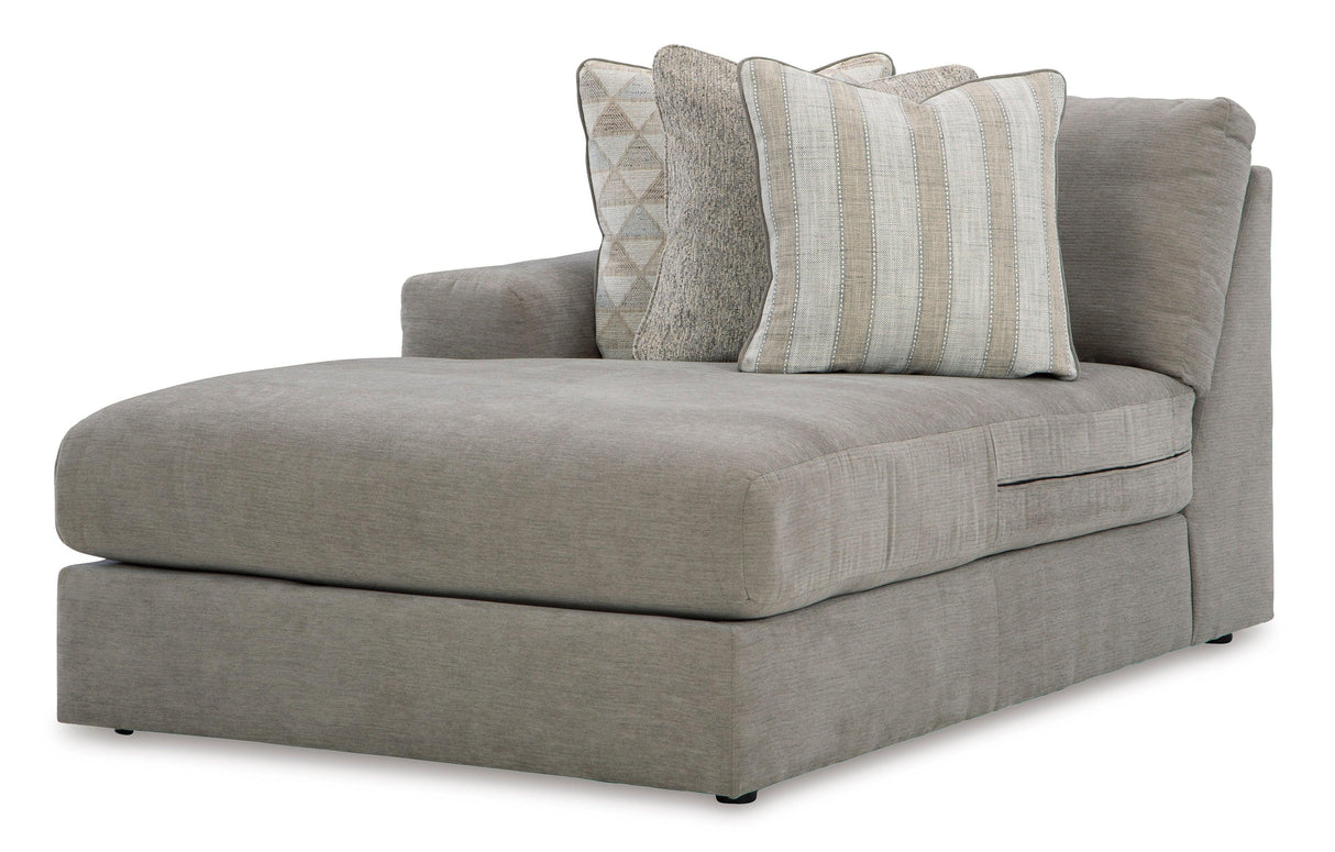 Avaliyah Ash 4-Piece Double Chaise Sectional by Ashley at Eve Furniture
