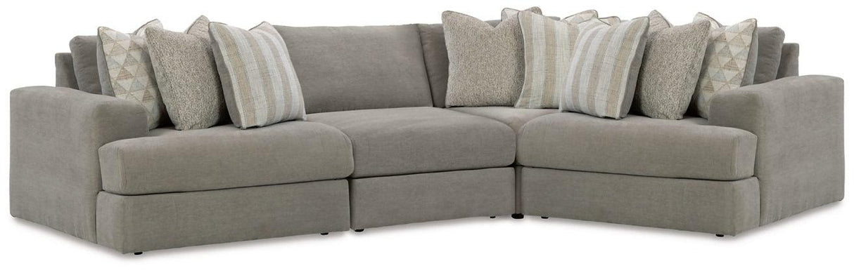 Avaliyah Ash 4-Piece Sectional by Ashley at Eve Furniture
