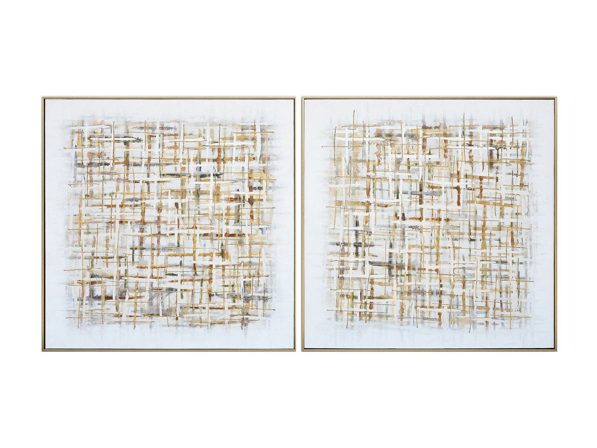 Avalon Gold/White Canvas by Crestview at Eve Furniture