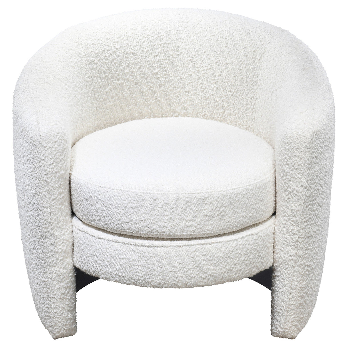 Avalon White Boucle Lounge Chair by Ashcroft Furniture at Eve Furniture