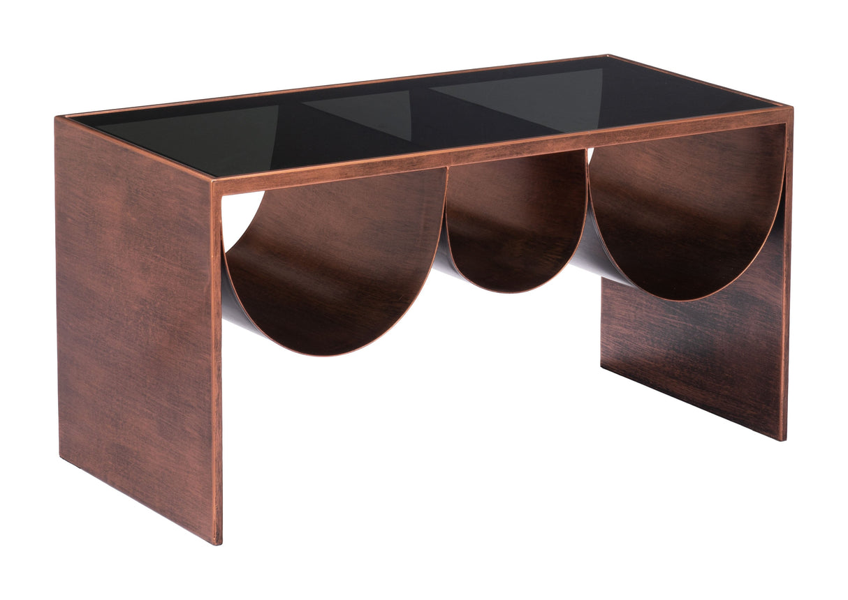 Aveiro Copper & Black Coffee Table by Zuomod at Eve Furniture