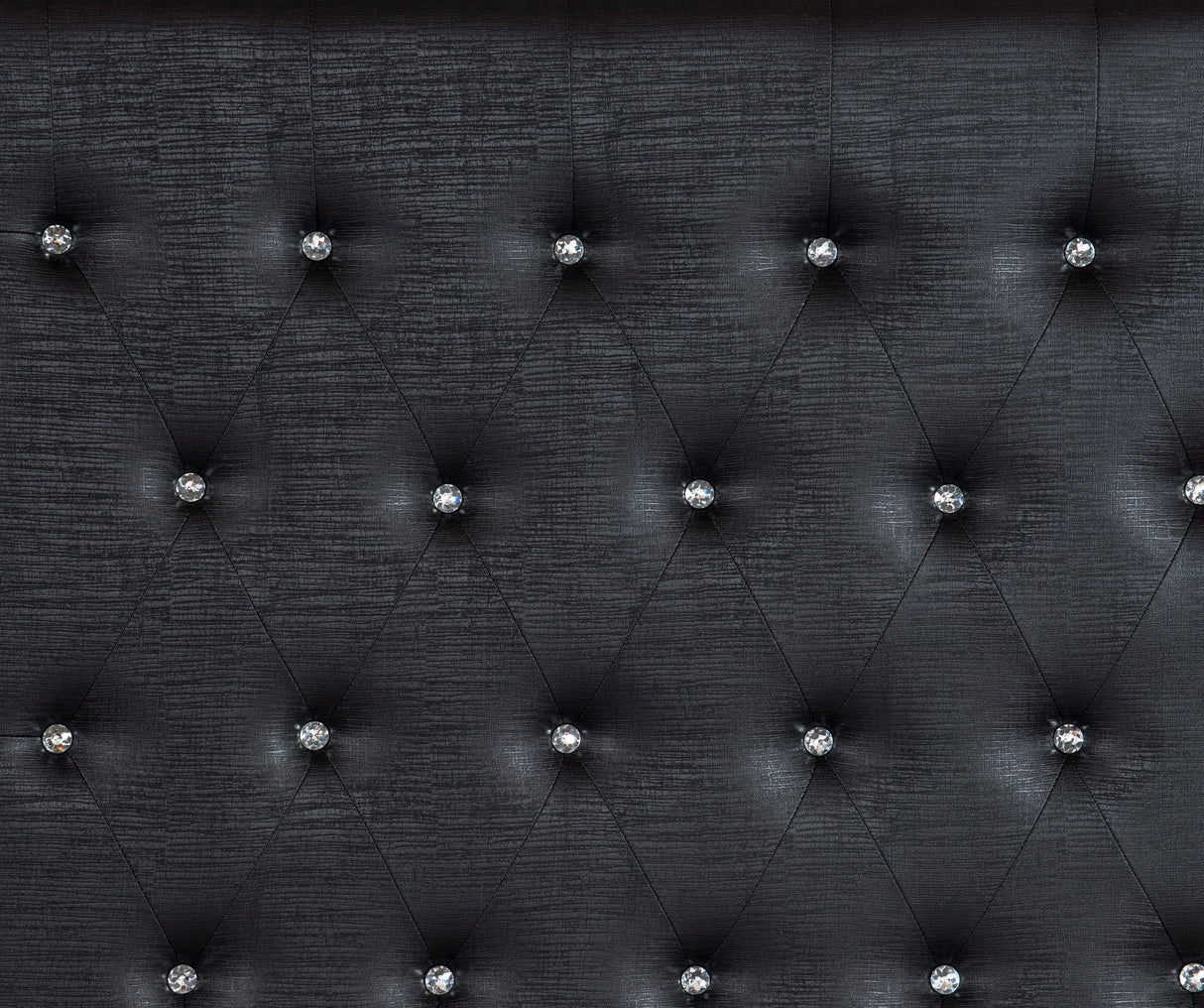 Aveline Black King LED Upholstered Panel Bed by Homelegance at Eve Furniture