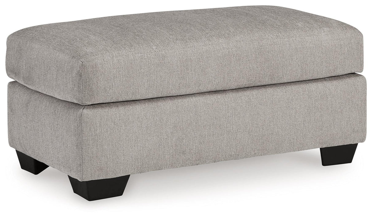 Avenal Park Flannel Ottoman by Ashley at Eve Furniture