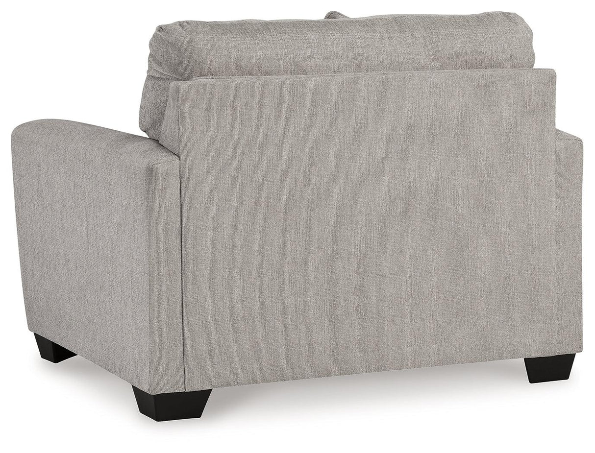 Avenal Park Flannel Oversized Chair by Ashley at Eve Furniture