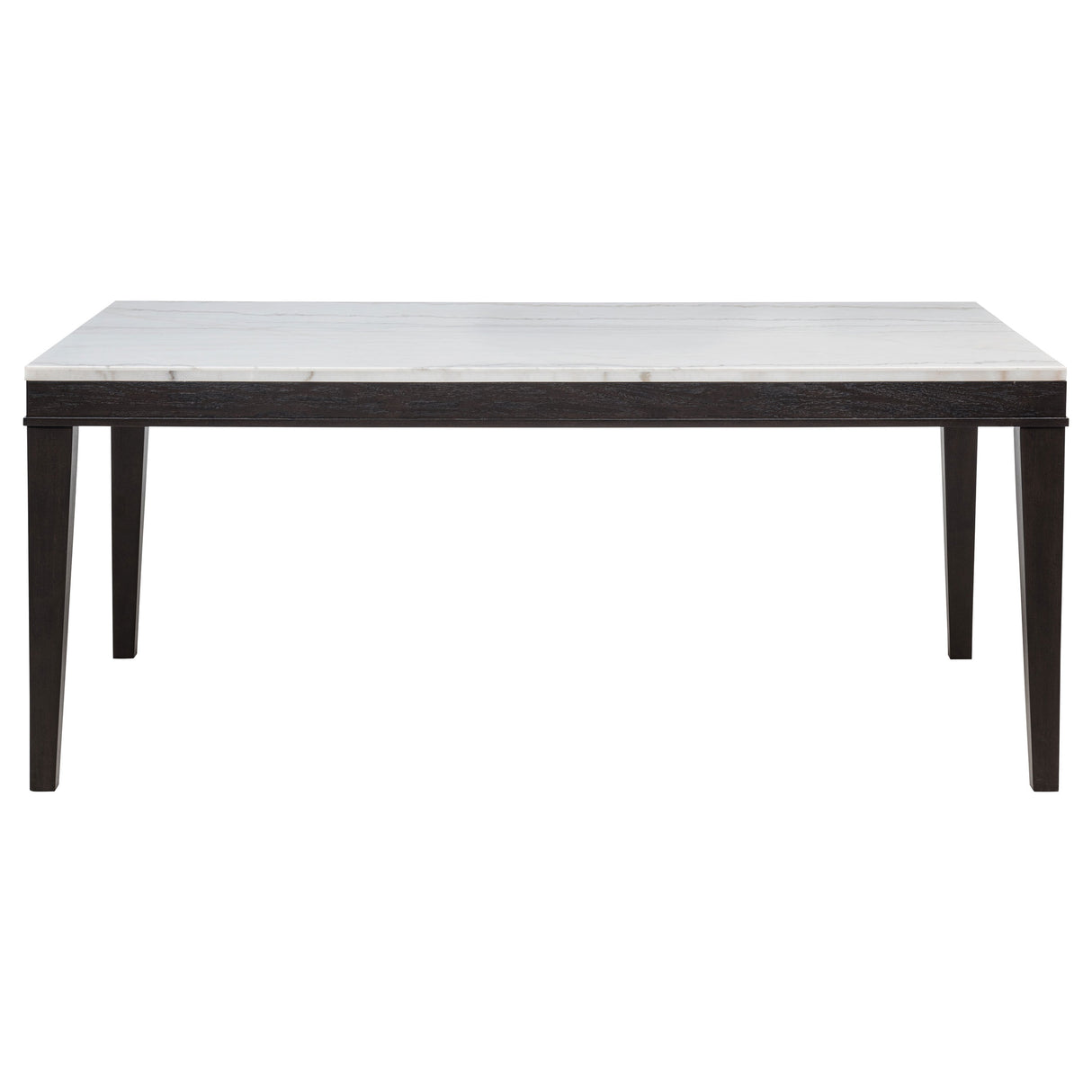 Averill Tan & Coffee Bean 7-Piece White Marble Top Dining Set by Coaster at Eve Furniture