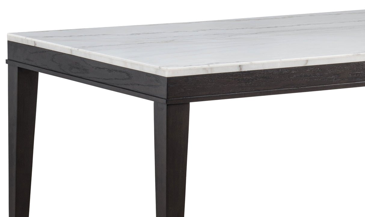 Averill Tan & Coffee Bean 7-Piece White Marble Top Dining Set by Coaster at Eve Furniture