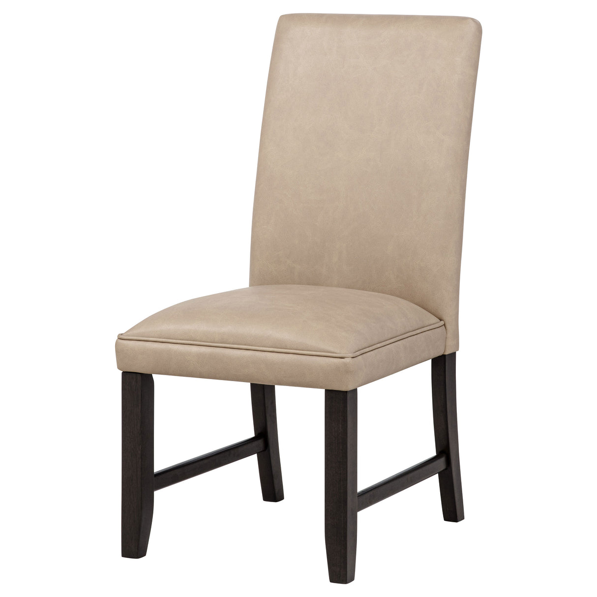 Averill Tan Faux Leather Upholstered Dining Side Chair (Set of 2) by Coaster at Eve Furniture