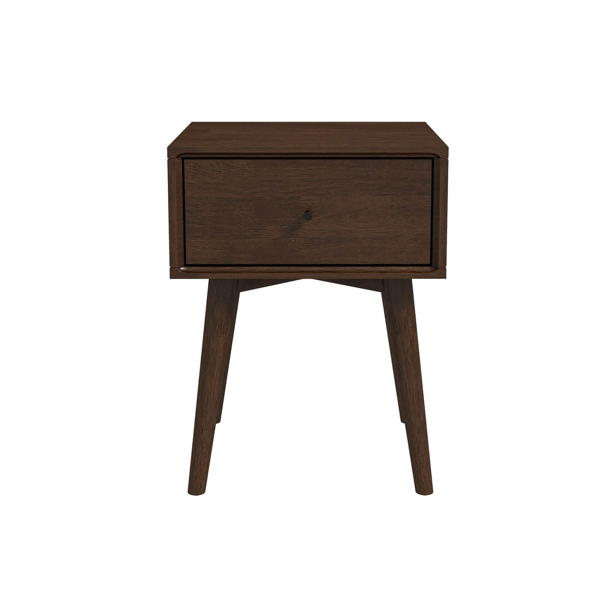 Avery Solid Wood Walnut Night Stand with Single Drawer by Ashcroft Imports at Eve Furniture