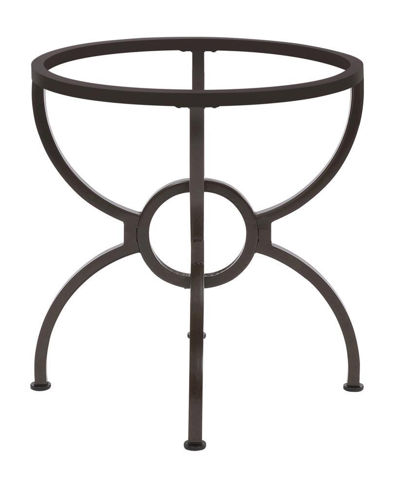 Aviano Gunmetal Dining Table Base by Coaster at Eve Furniture