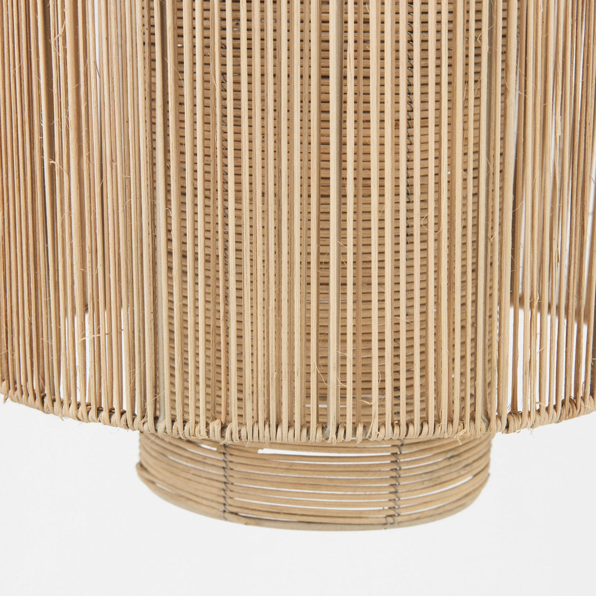 Aviario Natural Cane Cylindrical Pendant Light by Mercana at Eve Furniture
