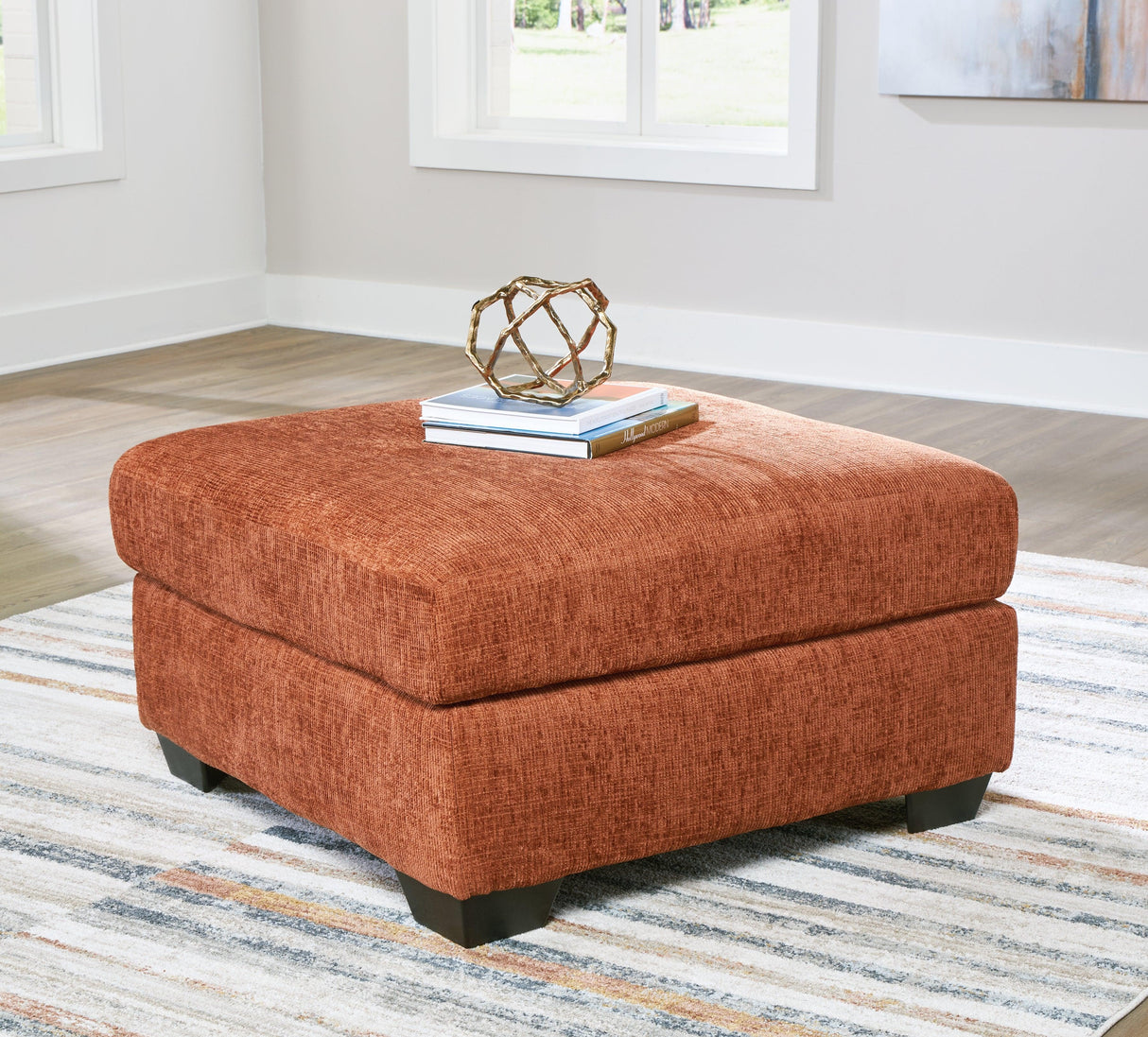 Aviemore Spice Oversized Accent Ottoman by Ashley at Eve Furniture