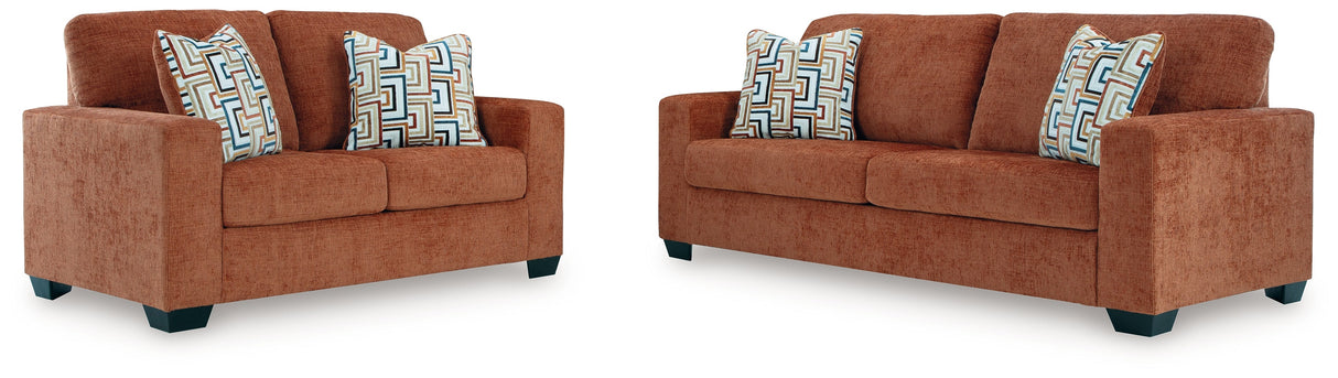 Aviemore Spice Sofa & Loveseat by Ashley at Eve Furniture