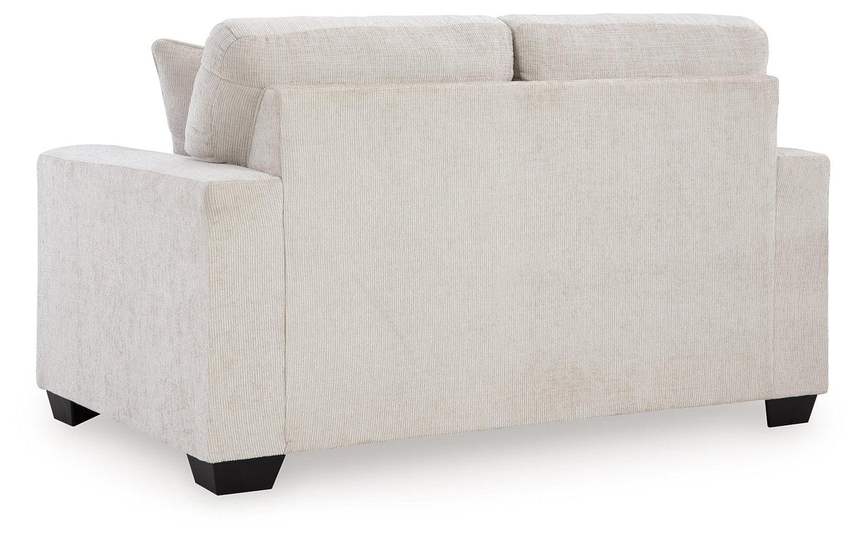 Aviemore Stone Loveseat by Ashley at Eve Furniture