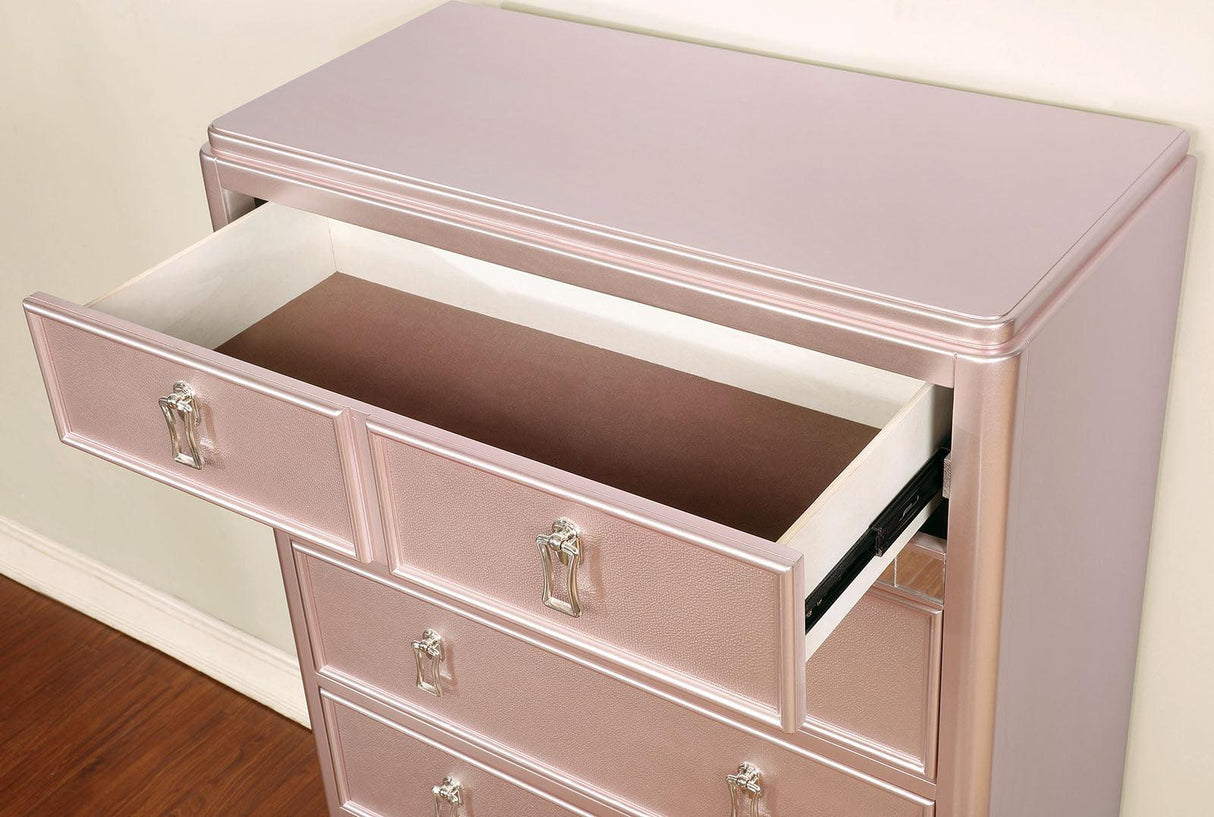 Avior Rose Gold Chest by Furniture of America at Eve Furniture