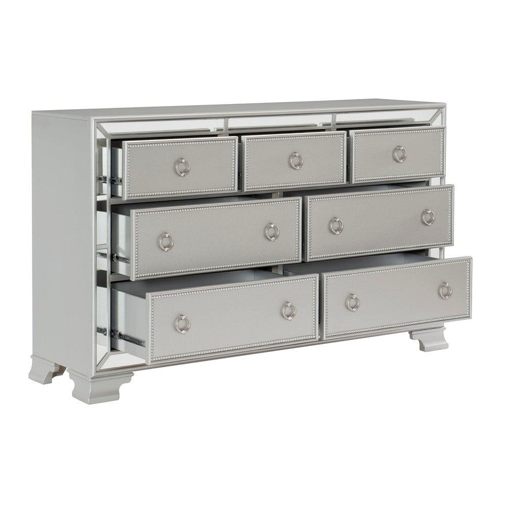 Avondale Silver Mirrored Dresser by Homelegance at Eve Furniture